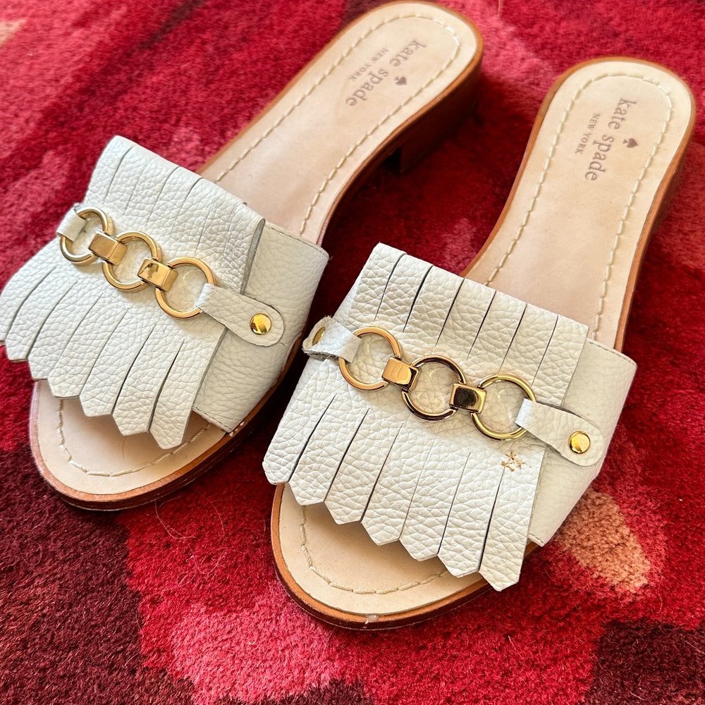 Kate spade leather slide sandal